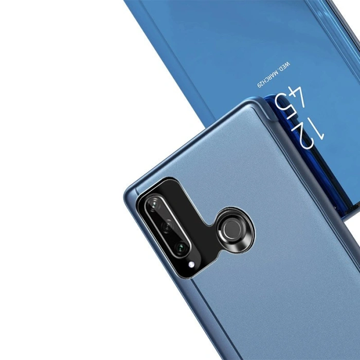 Clear View Case futerał etui z klapką Huawei Y6p czarny