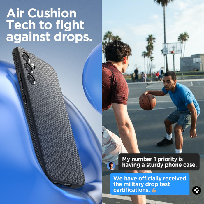 Etui SPIGEN Liquid Air Galaxy A34 5G Matte Black