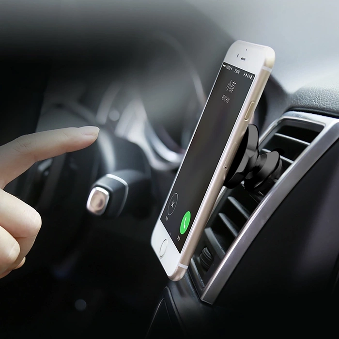 Baseus Small Ears Series magnetyczny uchwyt samochodowy na nawiew kratkę wentylacyjną czarny (SUER-A01)