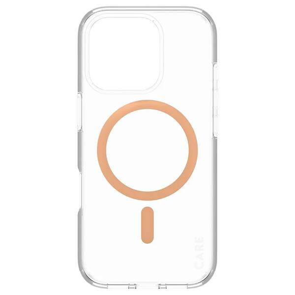 Etui CARE by PanzerGlass Flagship Case iPhone 16 Pro 6,3" brzoskwiniowy/peachy MagSafe 1374
