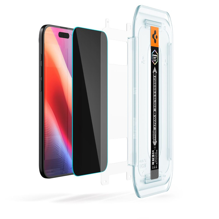SZKŁO PRYWATYZUJĄCE SPIGEN IPHONE 17 AIR GLAS.TR ”EZ FIT” 2-PACK PRIVACY