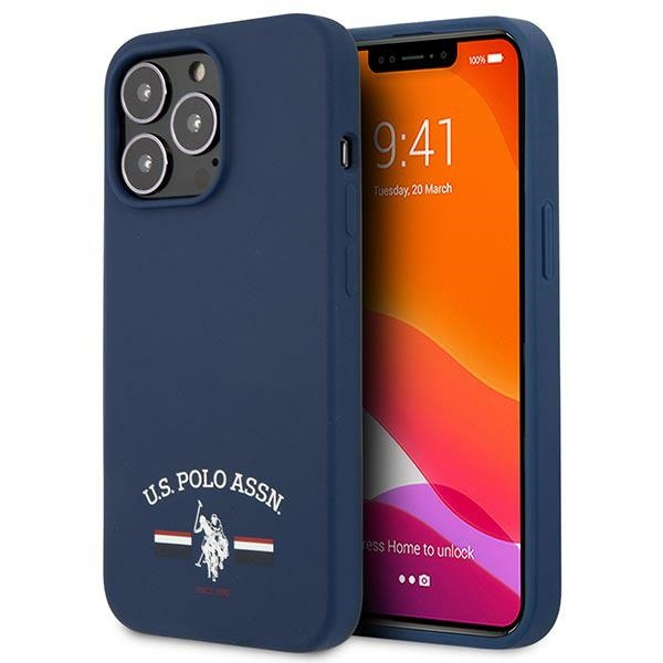 Etui US POLO Apple iPhone 13 Pro Max Silicone Collection Granatowy Case