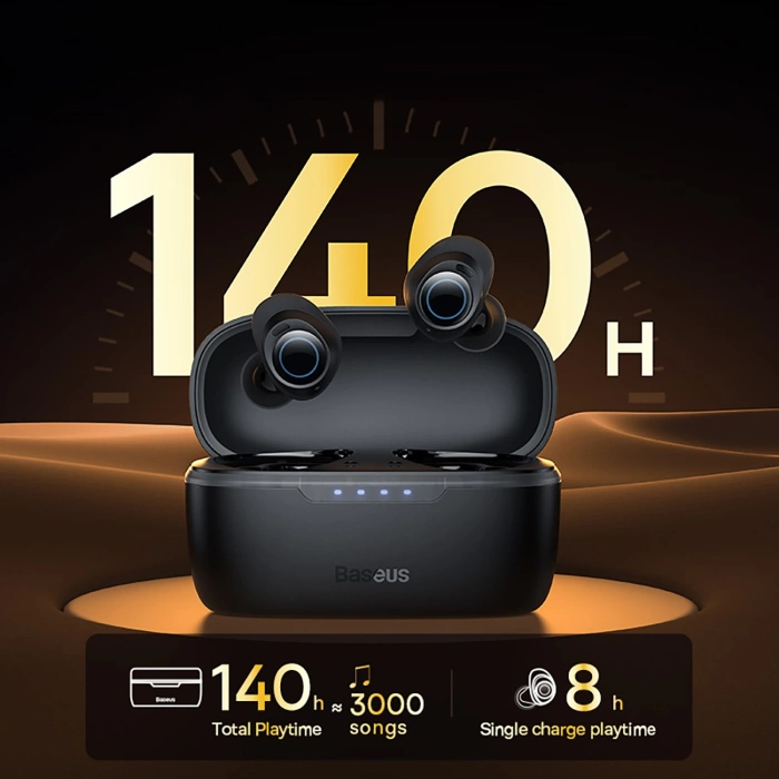 Słuchawki TWS Baseus MA10 (czarny)