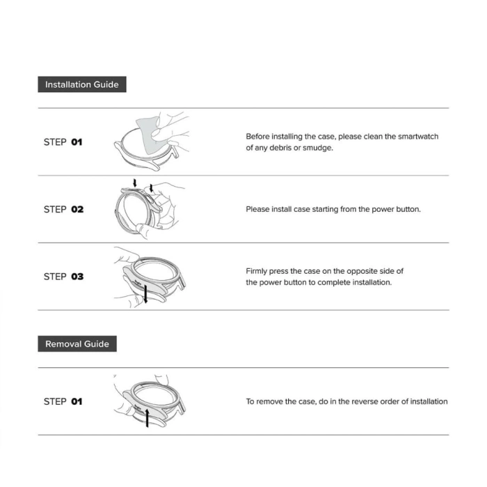 RINGKE SLIM 2-PACK GALAXY WATCH 8 (40 MM) CLEAR & MATTE BLACK