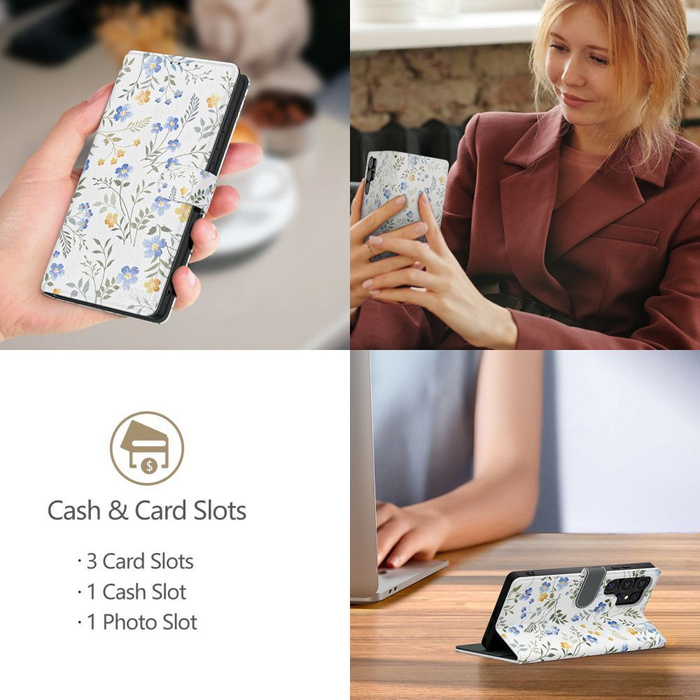 TECH-PROTECT WALLET GALAXY A26 5G SPRING FLOWERS