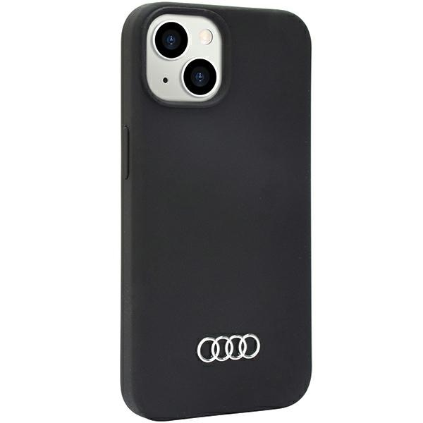 Audi Silicone Case iPhone 14 / 15 / 13 6.1" czarny/black hardcase AU-LSRIP14-Q3/D1-BK
