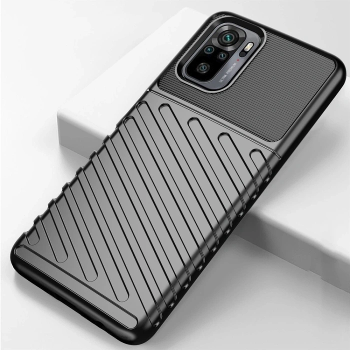 Thunder Case elastyczne pancerne etui pokrowiec Xiaomi Redmi Note 10 / Redmi Note 10S niebieski