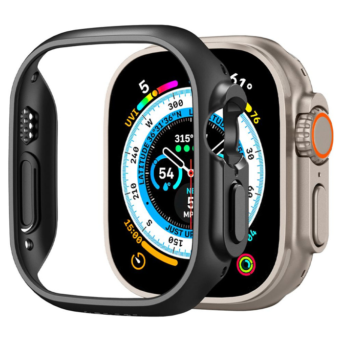 Etui Spigen Thin Fit Apple Watch Ultra 49mm Ultra 2 Czarne