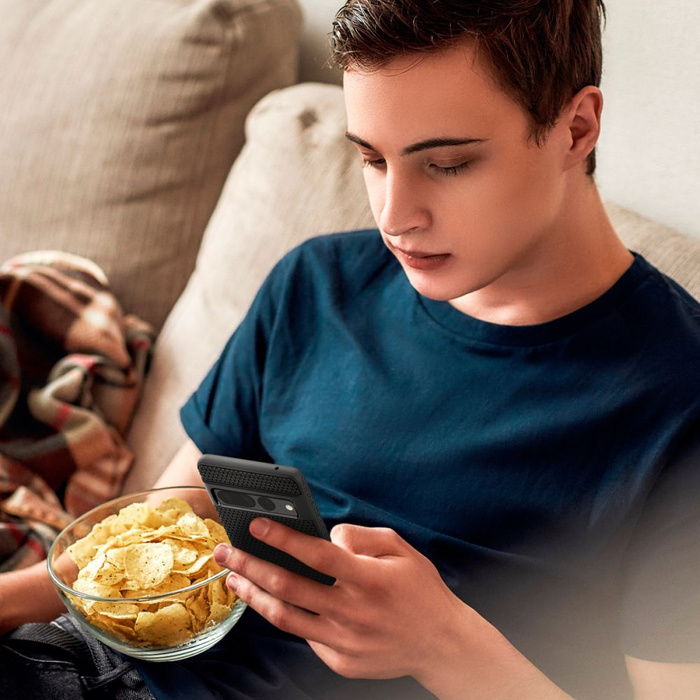 Etui Spigen Liquid Air Google Pixel 7 Pro Etui Matte Black