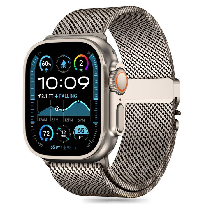 TECH-PROTECT MILANO APPLE WATCH 6 / 7 / 8 / 9 / 10 / SE / ULTRA 1 / 2 (44 / 45 / 46 / 49 MM) TITANIUM