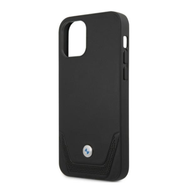 Etui BMW Apple iPhone 12 Pro Max Leather Perforate Czarny Hardcase