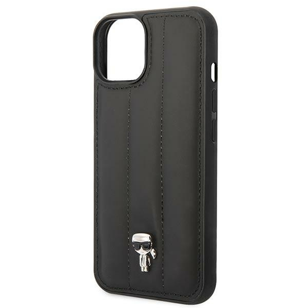 Etui Karl Lagerfeld KLHCP14MPSQPK iPhone 14 Plus 6,7" hardcase czarny/black Puffy Ikonik Pin