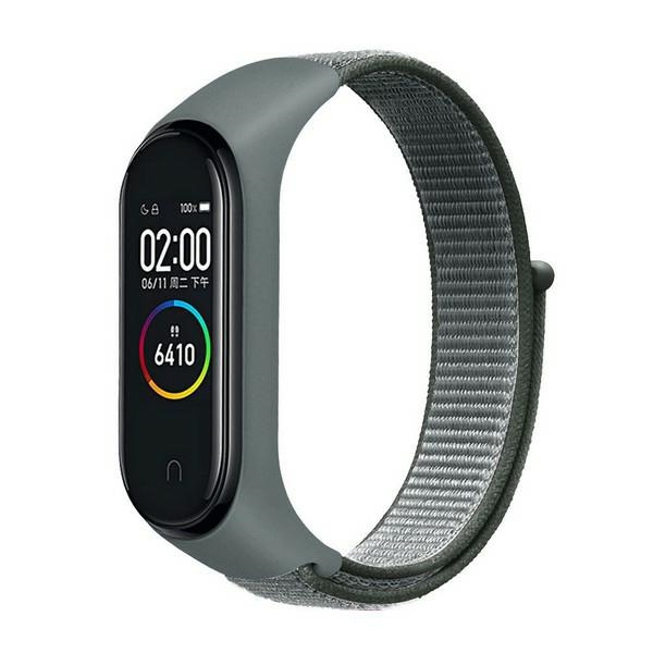Beline pasek Mi Band 7/6/5/4/3 NylonLoopszary/grey