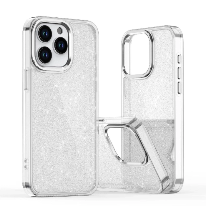 Etui brokatowe Glitter Case na Samsung Galaxy S25 Edge - przezroczyste