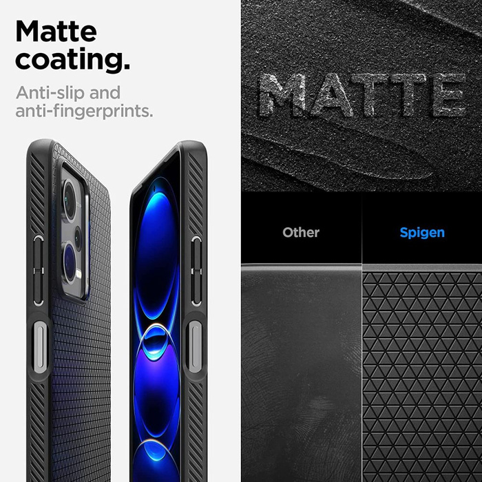Etui Spigen Liquid Air Xiaomi Redmi Note 12 Pro 5G / Poco X5 Pro 5G Matte Black