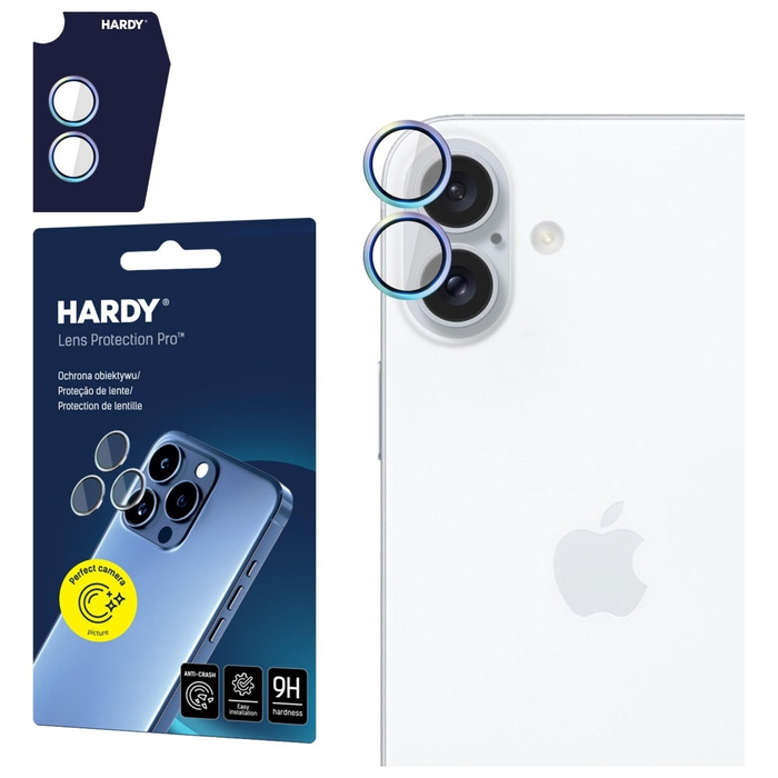 Ochrona na obiektyw aparatu 3MK iPhone 17 HARDY Lens Protection Pro Wielokolorowy