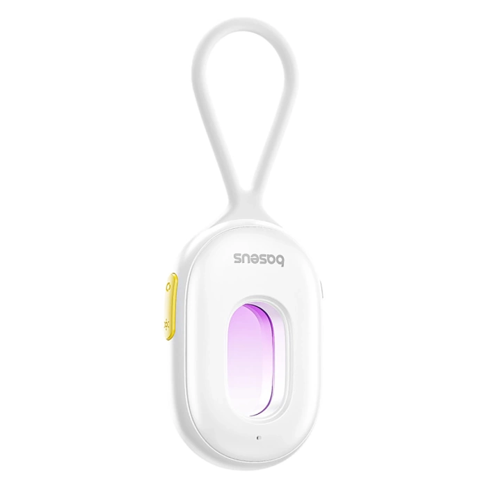 Wykrywacz ukrytych kamer Baseus Heyo Series II z alarmem i mini latarką + kabel Baseus Simple USB-A - USB-C – biały