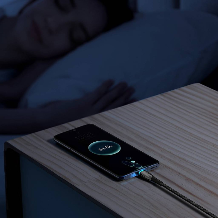 Baseus Glimmer Series kabel do szybkiego ładowania USB-A - USB-C 100W 480Mb/s 6A 2m czarny