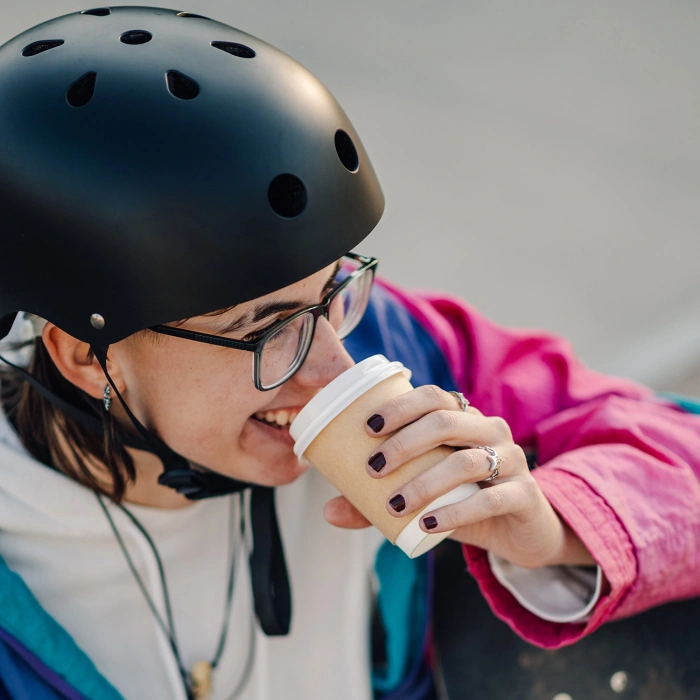 Kask rowerowy BMX/hulajnoga Wozinsky lekki S - czarny