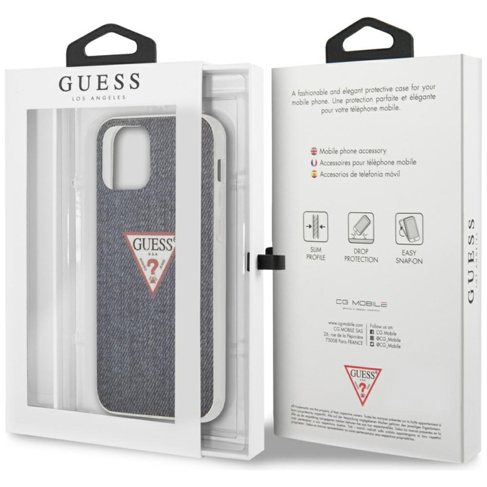 Etui GUESS Apple iPhone 12 Pro Max Jeans Collection Granatowy Hardcase