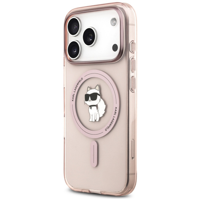 Etui Karl Lagerfeld IML Choupette        MagSafe do iPhone 17 Pro różowy