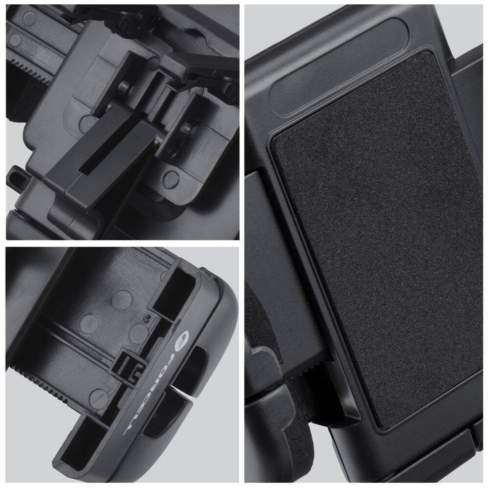 Uchwyt na telefon do samochodu uniwersalny Forcell F-Grip Regular 17 cm do szyby / deski / kratki czarny