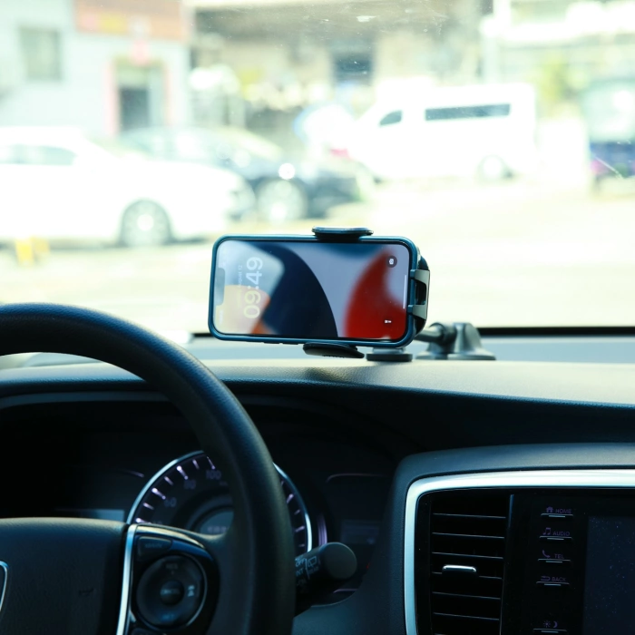 Joyroom samochodowy uchwyt na telefon z elastycznym ramieniem na deskę rozdzielczą szybę czarny (JR-ZS259)