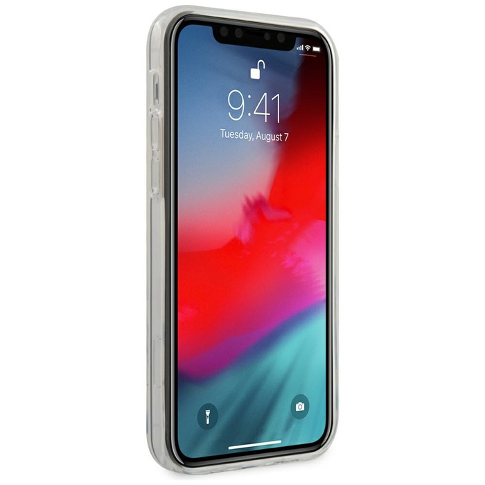 Etui GUESS Apple iPhone 12 Pro Max 6,7 Gold Chain Collection GUHCP12LPCUCHWH Biały Hardcase