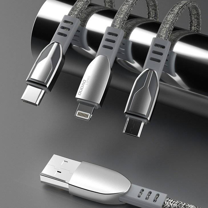 Dudao kabel USB - Lightning 5 A 1 m szary (L3PROL gray)