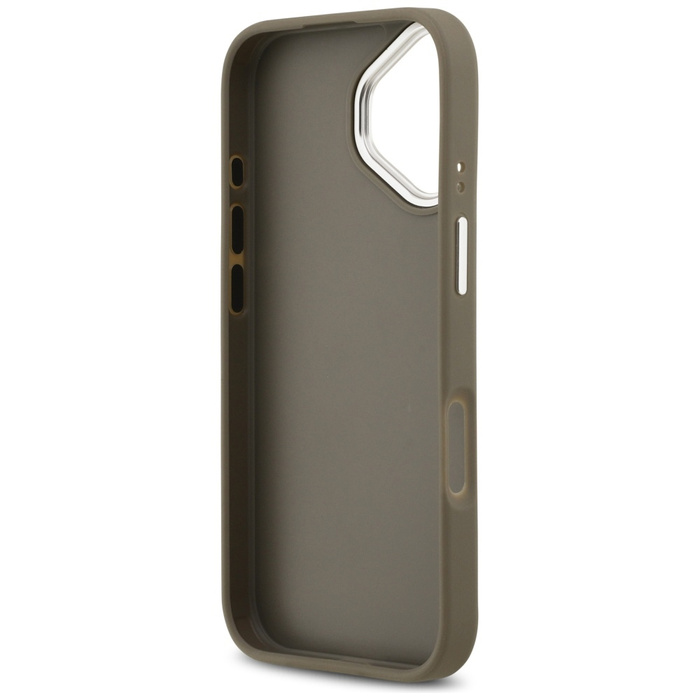 Etui Guess Grained Big 4G Classic Logo   do iPhone 17 brązowy