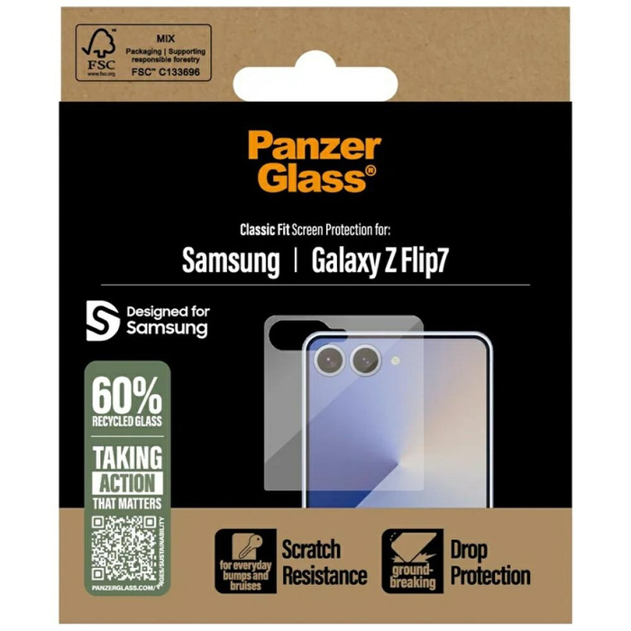 Szkło hartowane PanzerGlass Samsung Galaxy Z Flip 7 Classic Fit