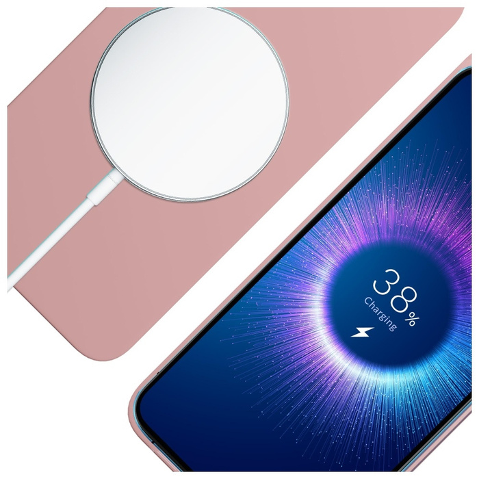 Etui 3MK Hardy MagSilicone do Apple      iPhone 15 różowy