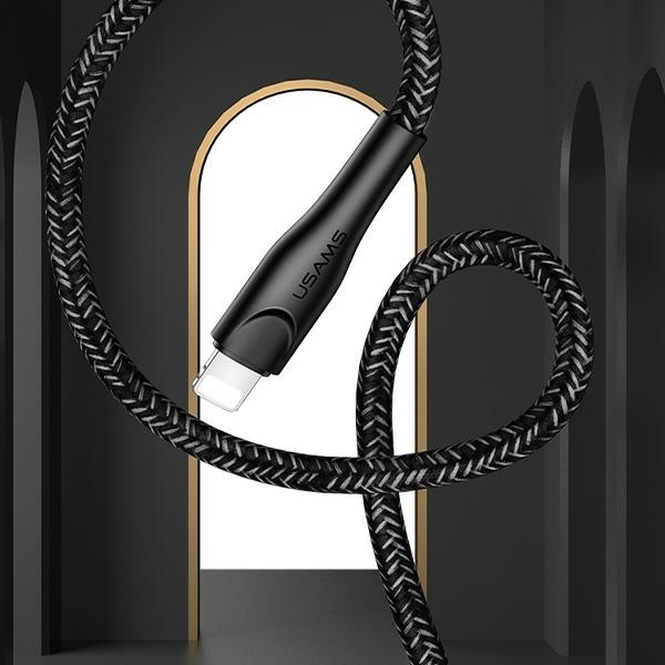 USAMS Kabel pleciony U41 Lightning/USB Fast Charge 2m czerwony/red SJ394USB02 (US-SJ394)