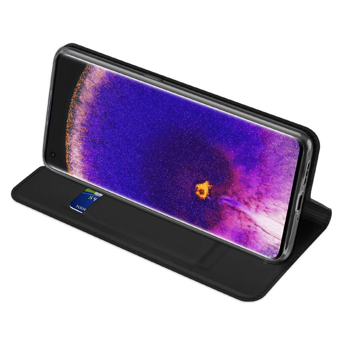 Etui Dux Ducis Skin Pro etui z klapką Oppo Find X5 czarny