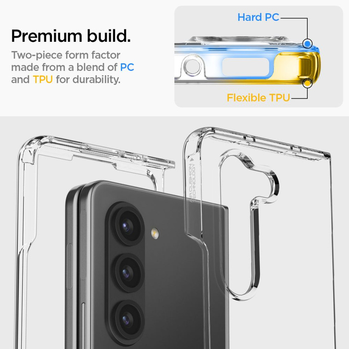Etui Spigen Ultra Hybrid Galaxy Z Fold 5 Crystal Clear Case