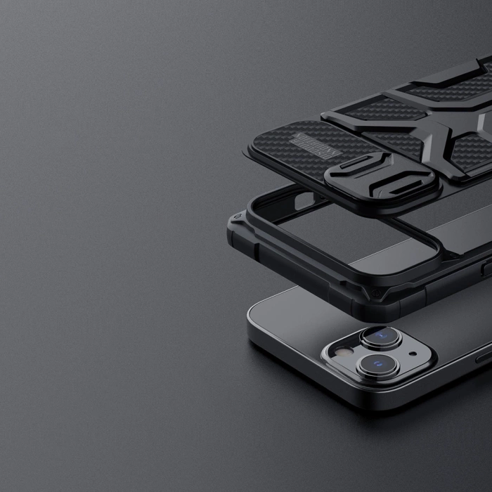 Nillkin Adventruer Case etui do iPhone 13 pancerny pokrowiec z osłoną na aparat czerwony