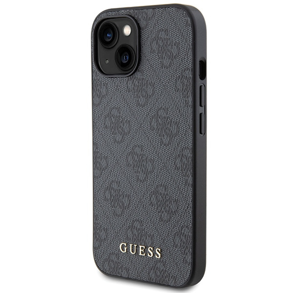 Etui Guess GUHCP15MG4GFGR iPhone 15 Plus 6.7" szary/grey hard case 4G Metal Gold Logo Case