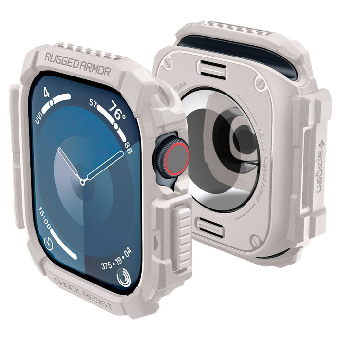 ETUI SPIGEN RUGGED ARMOR APPLE WATCH 10 (46 MM) DUNE BEIGE
