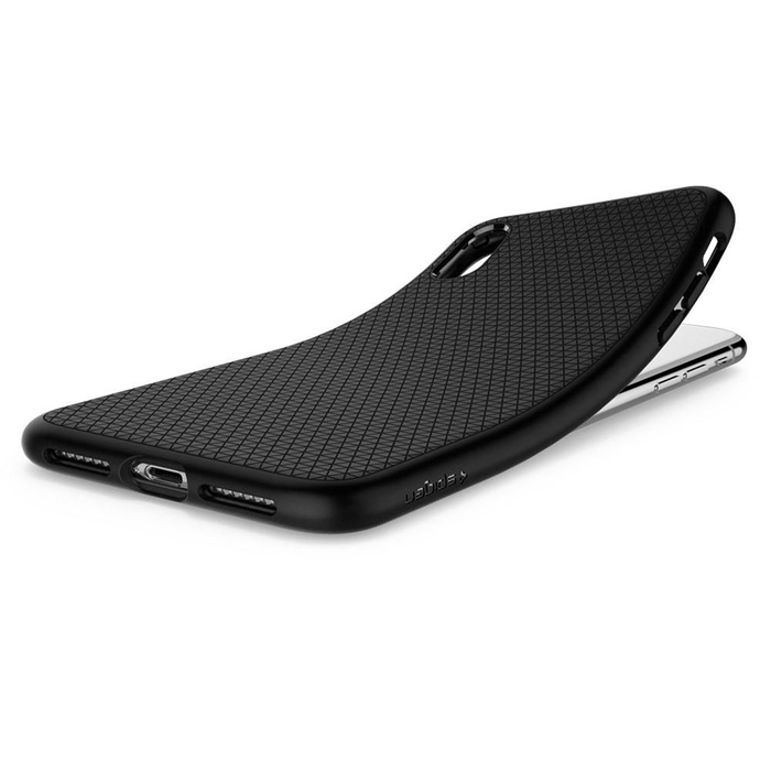 Spigen iPhone XR Etui Liquid Air Czarne Case Apple