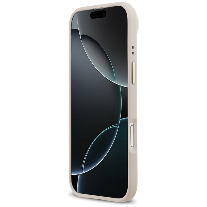 Etui Guess Grained Strass Logo MagSafe   do iPhone Air różowy