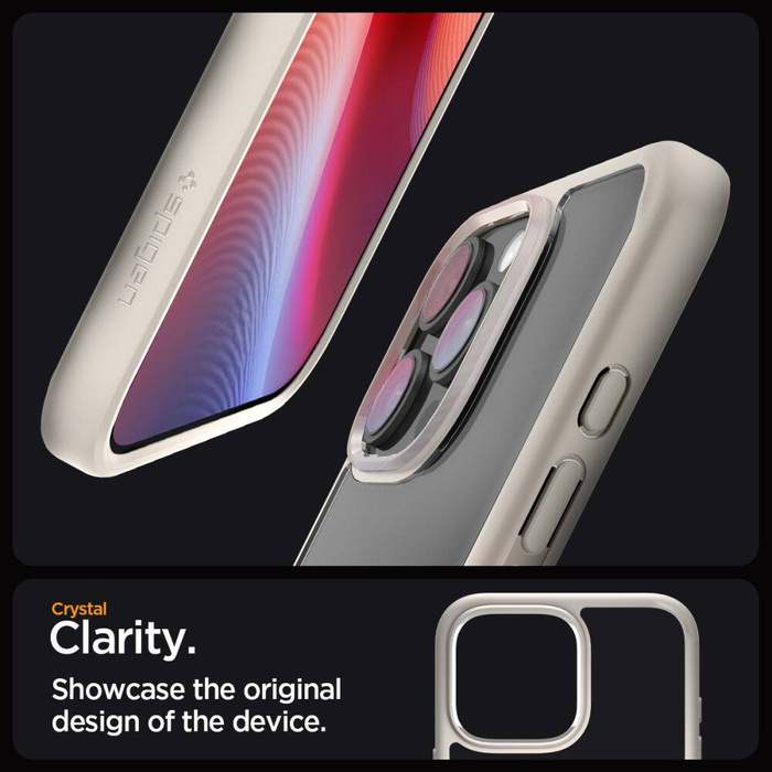 ETUI SPIGEN ULTRA HYBRID IPHONE 16 PRO NATURAL TITANIUM