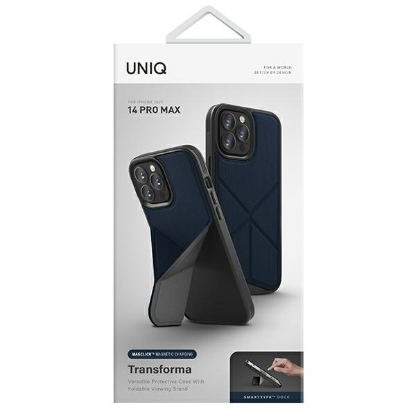 UNIQ etui Transforma iPhone 14 Pro Max 6,7" Magclick Charging niebieski/electric blue
