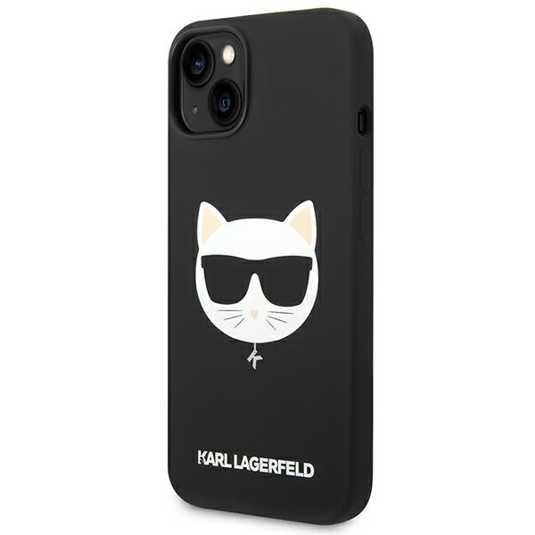 Etui KARL LAGERFELD Apple iPhone 14 Plus Silicone Choupette Head Magsafe Czarny Hardcase