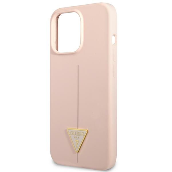 Etui GUESS Apple iPhone 13 Pro Max Silicone Triangle Różowy Hardcase