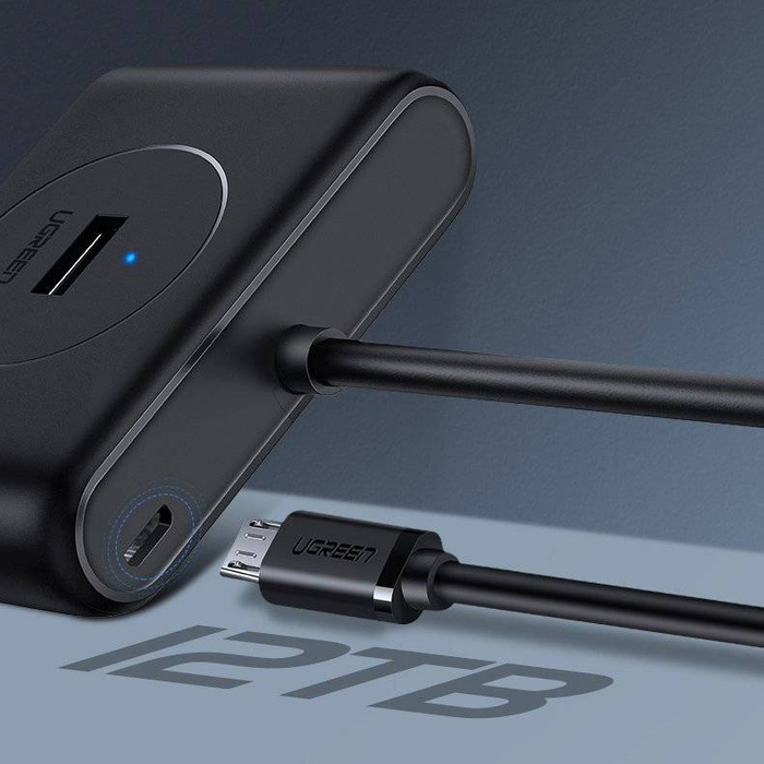 Ugreen rozdzielacz HUB 4x USB 3.2 Gen 1 (kabel 1 m) czarny (CR113 20291)