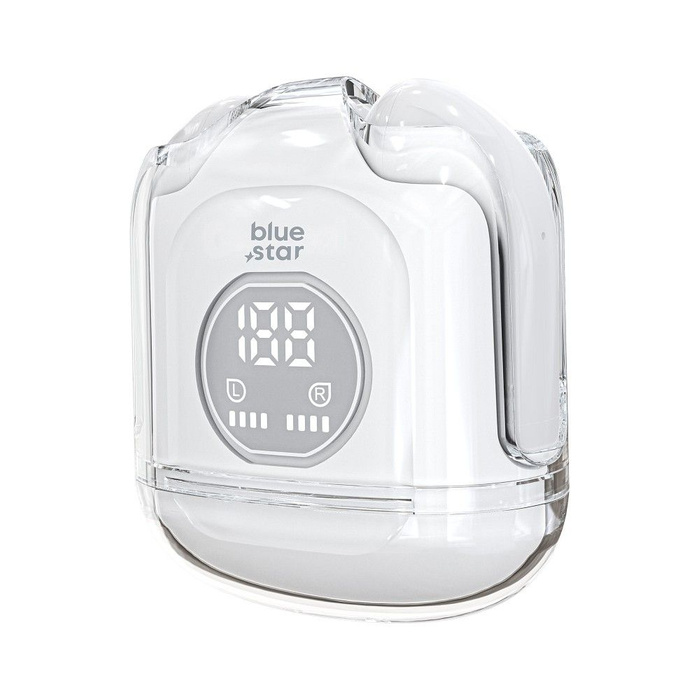 Słuchawki bezprzewodowe douszne Blue Star Transparency Fi22 TWS białe 