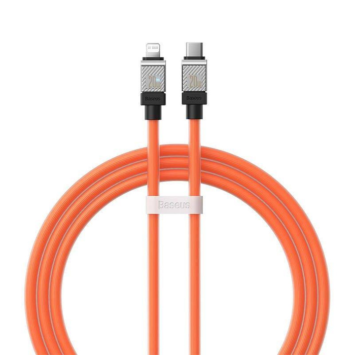 BASEUS kabel Typ C do Apple Lightning 8-pin CoolPlay Fast Charging 20W 2m pomarańczowy CAKW000107