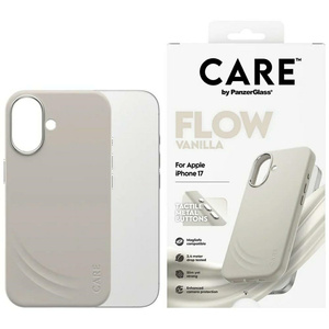 Etui CARE by PanzerGlass FLOW MagSafe do iPhone 17 waniliowy