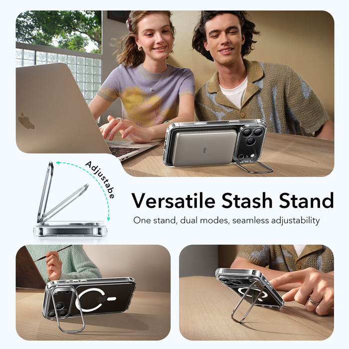 ESR CLASSIC HYBRID KICKSTAND MAGSAFE IPHONE 17 PRO CLEAR