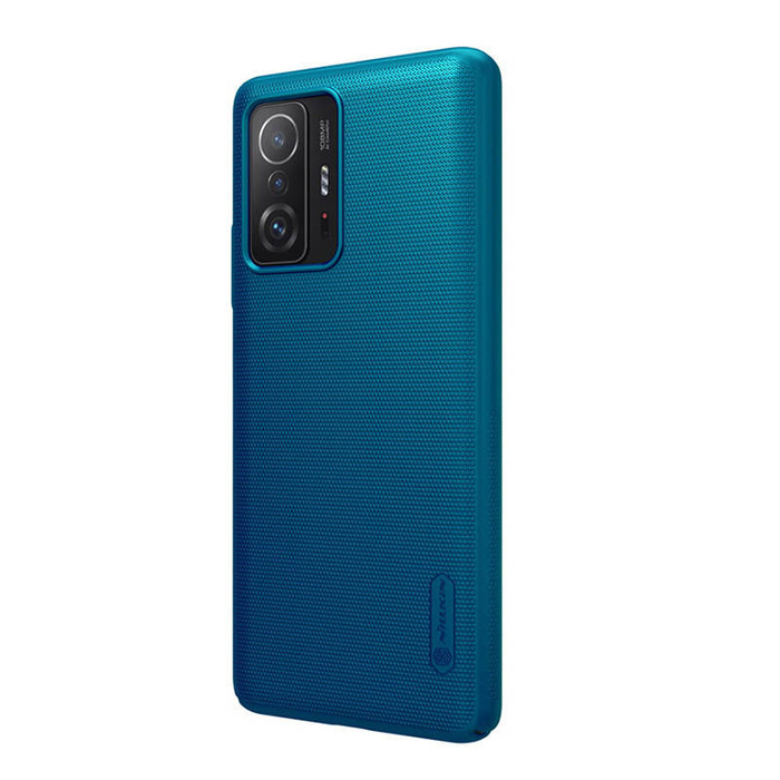 Etui Nillkin Super Frosted Shield do Xiaomi 11T/11T Pro niebieskie
